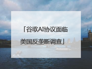谷歌AI协议面临美国反垄断调查