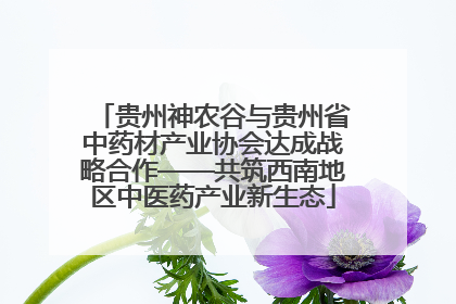 贵州神农谷与贵州省中药材产业协会达成战略合作——共筑西南地区中医药产业新生态