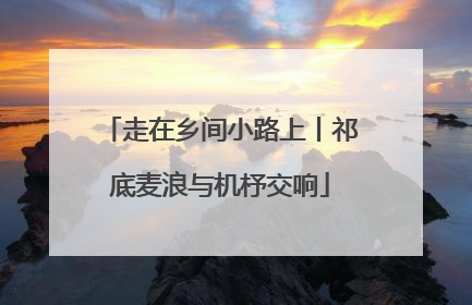 走在乡间小路上丨祁底麦浪与机杼交响