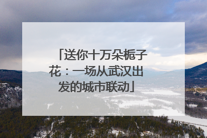 送你十万朵栀子花：一场从武汉出发的城市联动