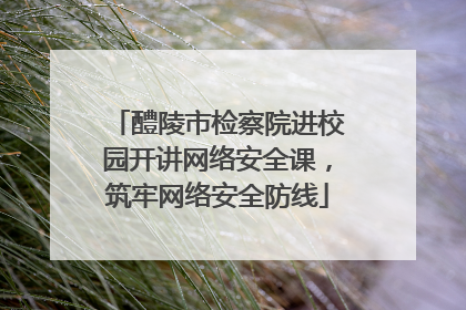 醴陵市检察院进校园开讲网络安全课，筑牢网络安全防线