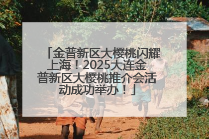 金普新区大樱桃闪耀上海！2025大连金普新区大樱桃推介会活动成功举办！