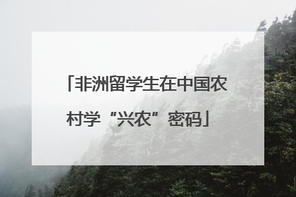 非洲留学生在中国农村学“兴农”密码
