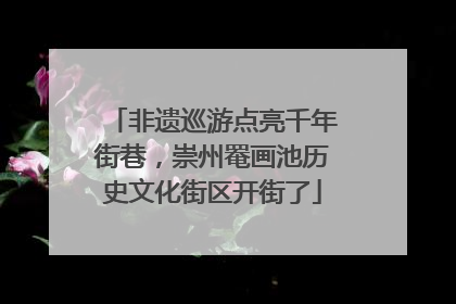 非遗巡游点亮千年街巷，崇州罨画池历史文化街区开街了