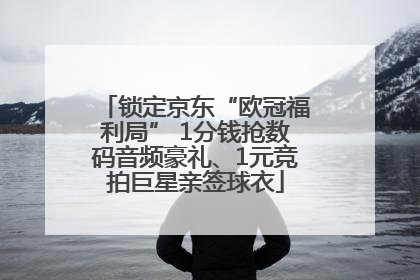 锁定京东“欧冠福利局” 1分钱抢数码音频豪礼、1元竞拍巨星亲签球衣