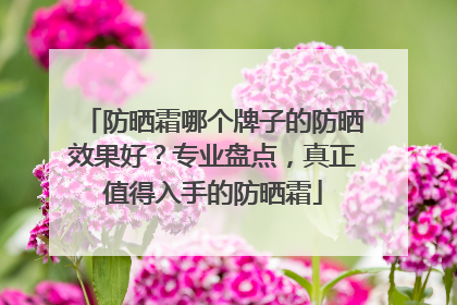 防晒霜哪个牌子的防晒效果好？专业盘点，真正值得入手的防晒霜