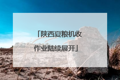 陕西夏粮机收作业陆续展开