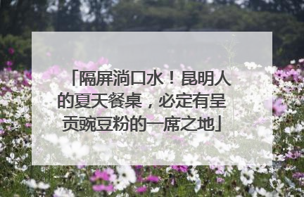 隔屏淌口水！昆明人的夏天餐桌，必定有呈贡豌豆粉的一席之地