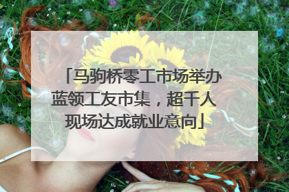 马驹桥零工市场举办蓝领工友市集，超千人现场达成就业意向