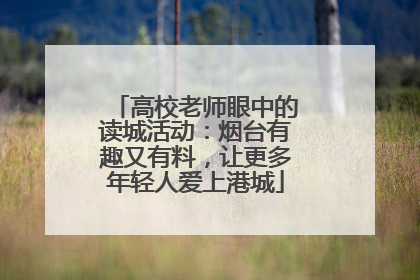 高校老师眼中的读城活动：烟台有趣又有料，让更多年轻人爱上港城