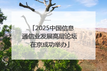 2025中国信息通信业发展高层论坛在京成功举办