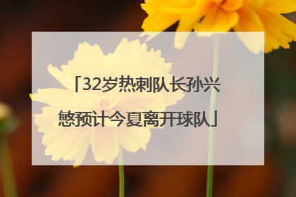 32岁热刺队长孙兴慜预计今夏离开球队