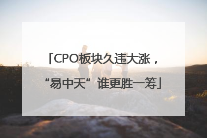 CPO板块久违大涨，“易中天”谁更胜一筹