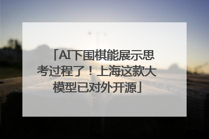 AI下围棋能展示思考过程了！上海这款大模型已对外开源